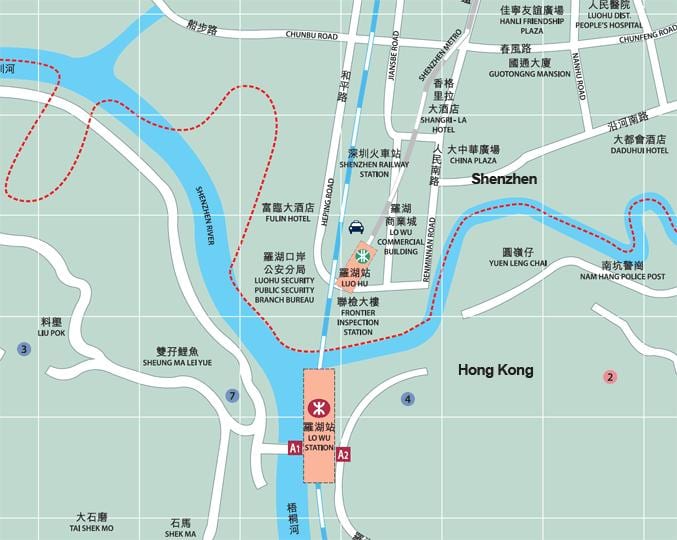 mapa ng luohu komersyal na lungsod