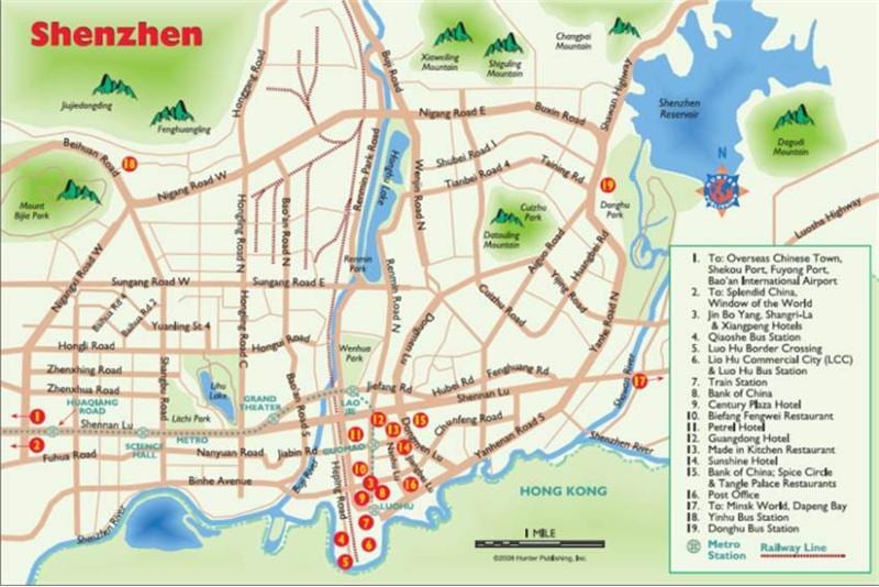 mapa ng Shenzhen shopping