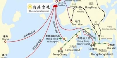 Mapa ng shekou ferry terminal
