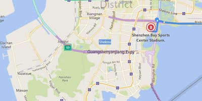 Mapa ng Shenzhen bay
