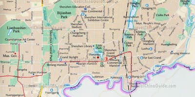 Shenzhen guangdong China ng mapa