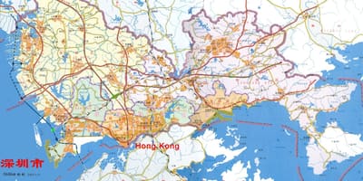 Mapa ng Shenzhen ems China