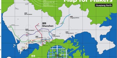 Mapa ng Shenzhen mapa para sa mga gumagawa ng