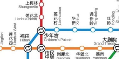 Mapa ng Shenzhen north station
