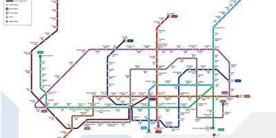 Shenzhen istasyon ng tren sa mapa