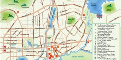Mapa ng Shenzhen shopping
