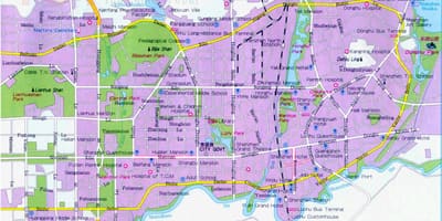 Shenzhen pinupuntahan ng mga turista mapa